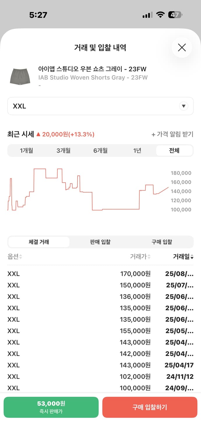 아이앱 우븐 쇼츠 그레이 XXL 상품이미지6