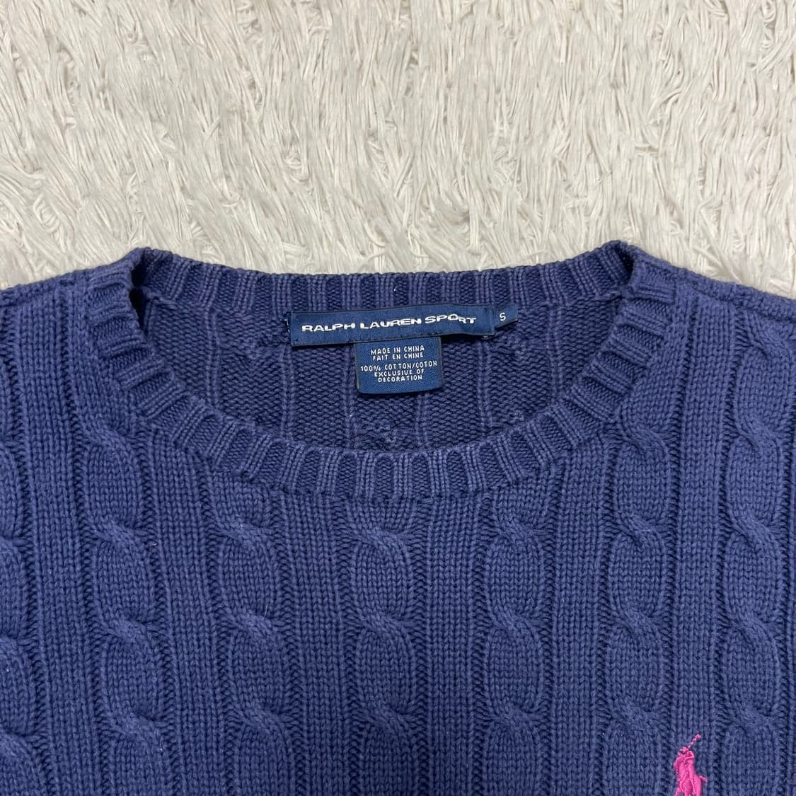 Polo Ralph Lauren navy cable knit 상품이미지6