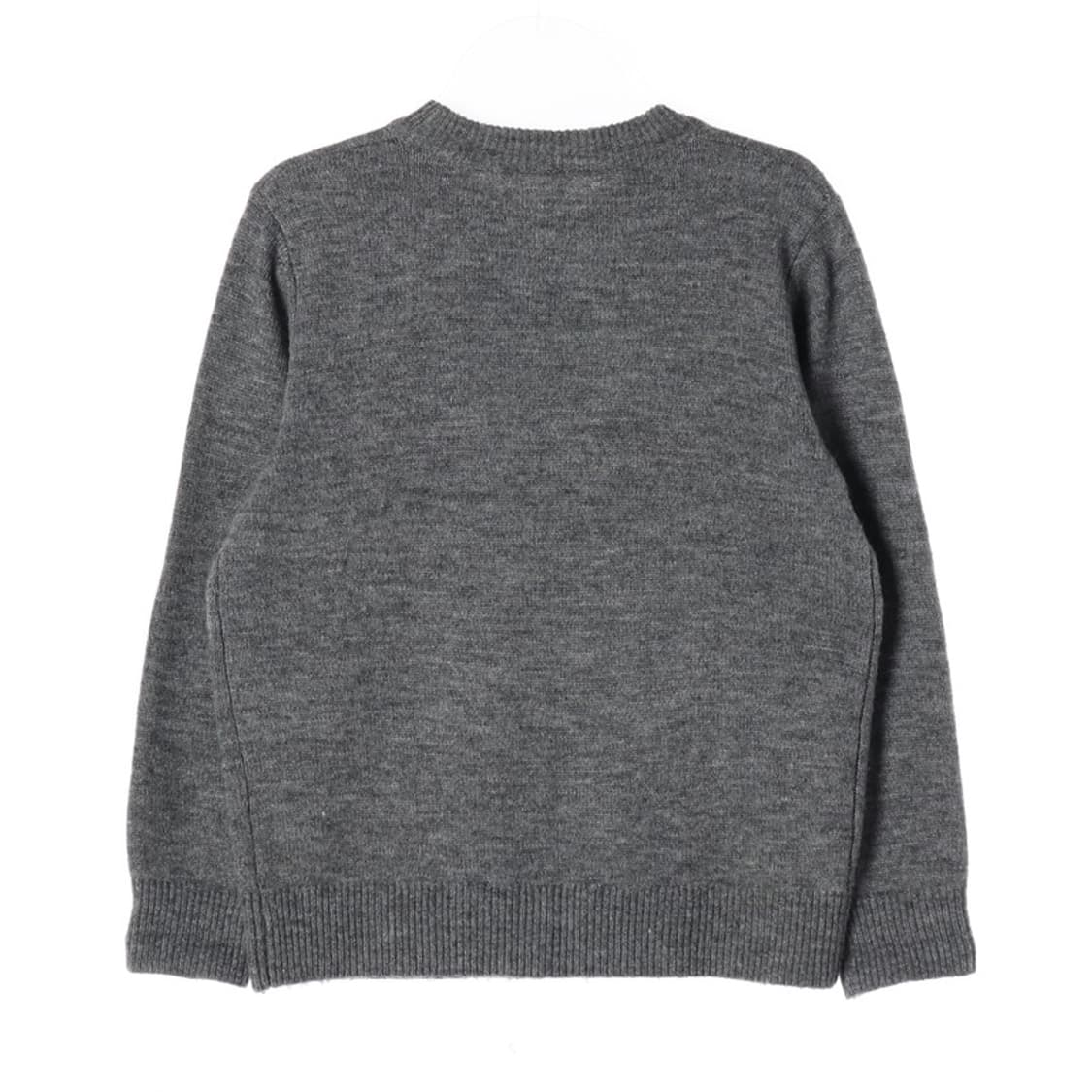 Lee 스몰 로고 와펜 라운드 니트 그레이 S 상품이미지2