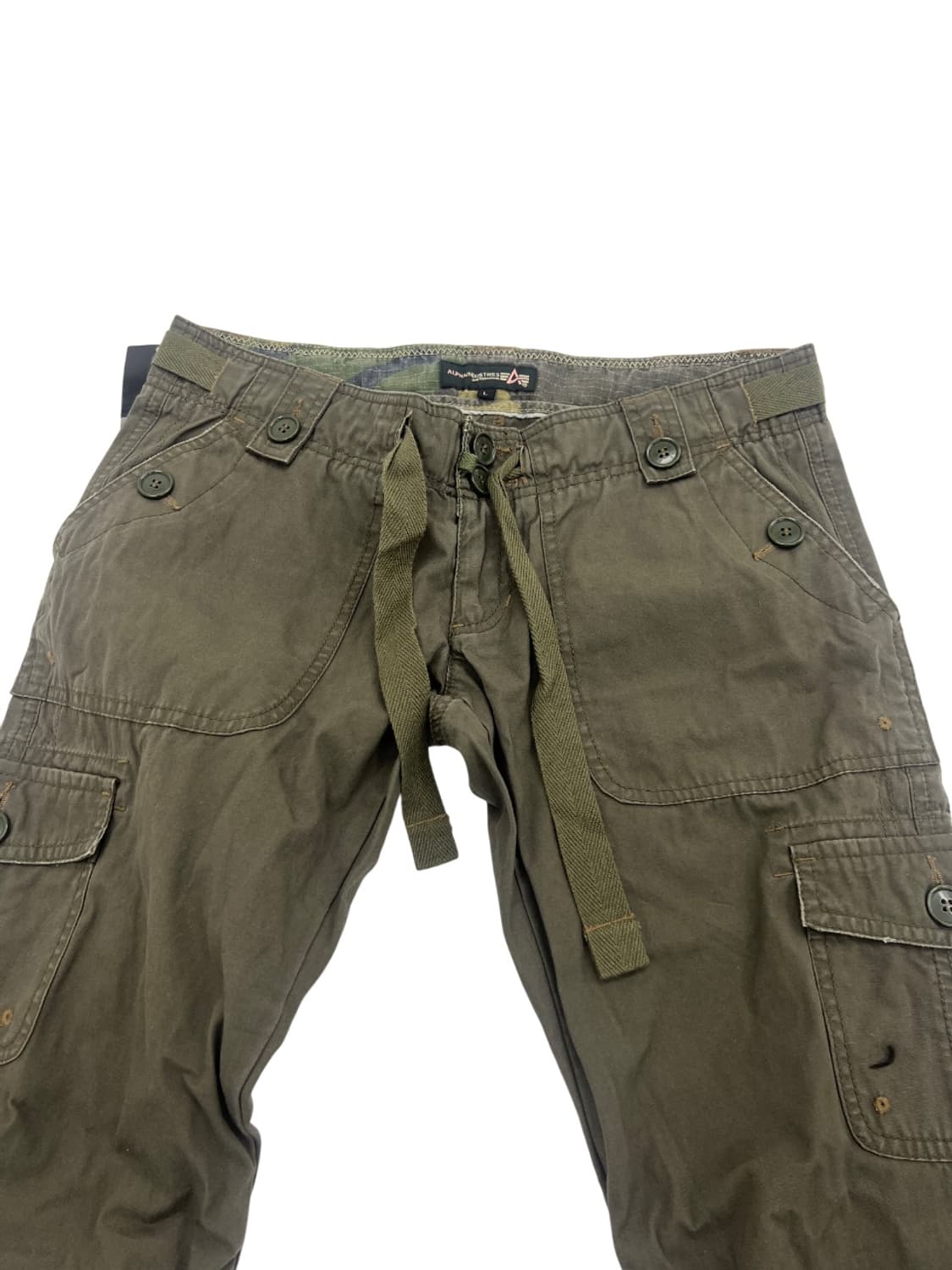 (데드스탁) 90s 알파인더스트리 로우라이즈 카고 플레어 팬츠 상품이미지2