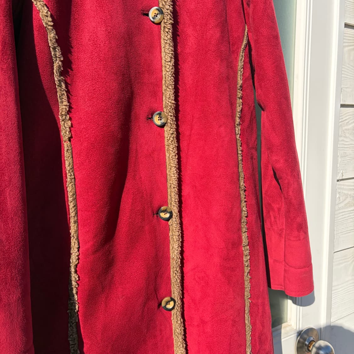 엘엘빈 빈티지 스웨이드 쉐르파 코트 M 상품이미지5