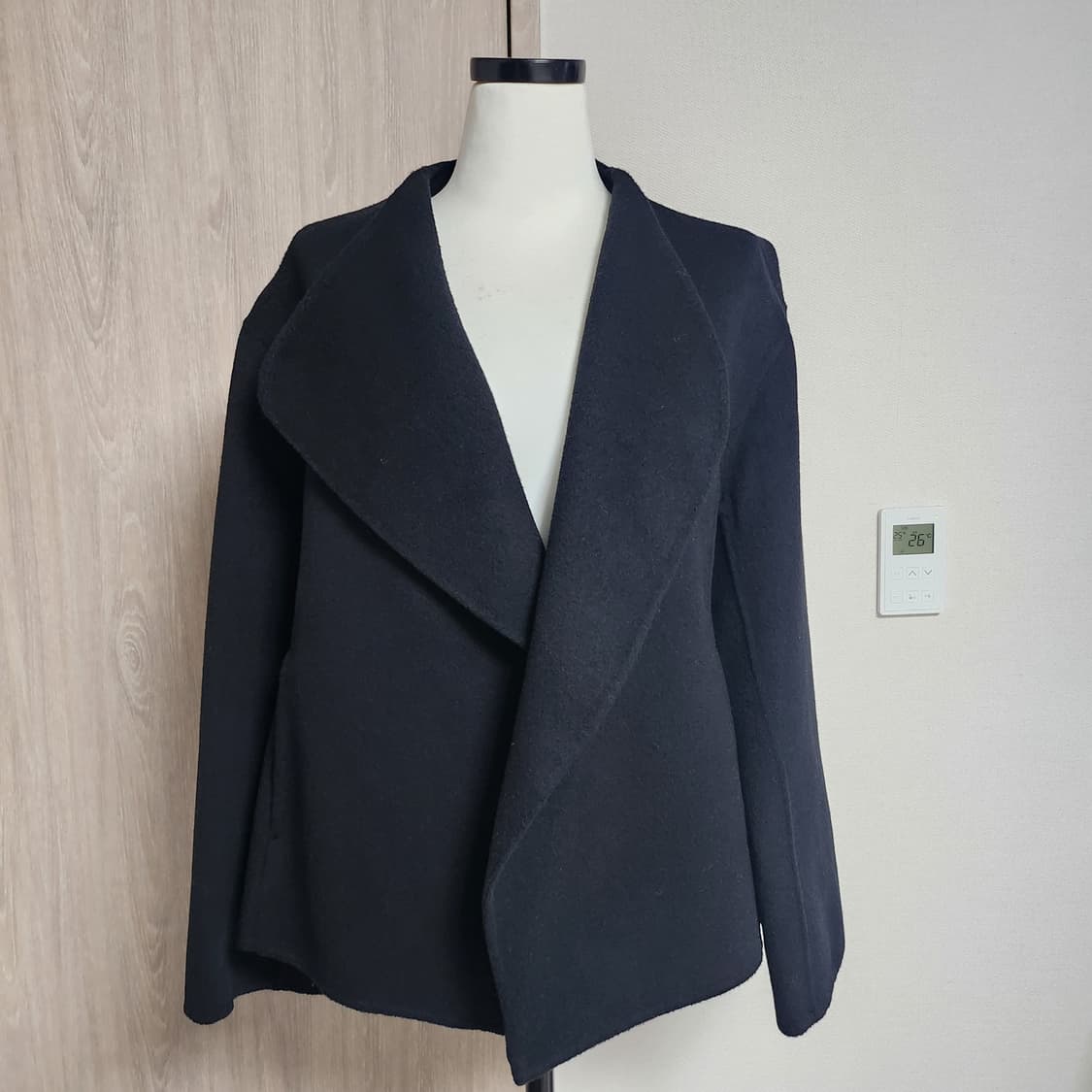 《새상품》캐시미어 핸드메이드 반코트 상품이미지3