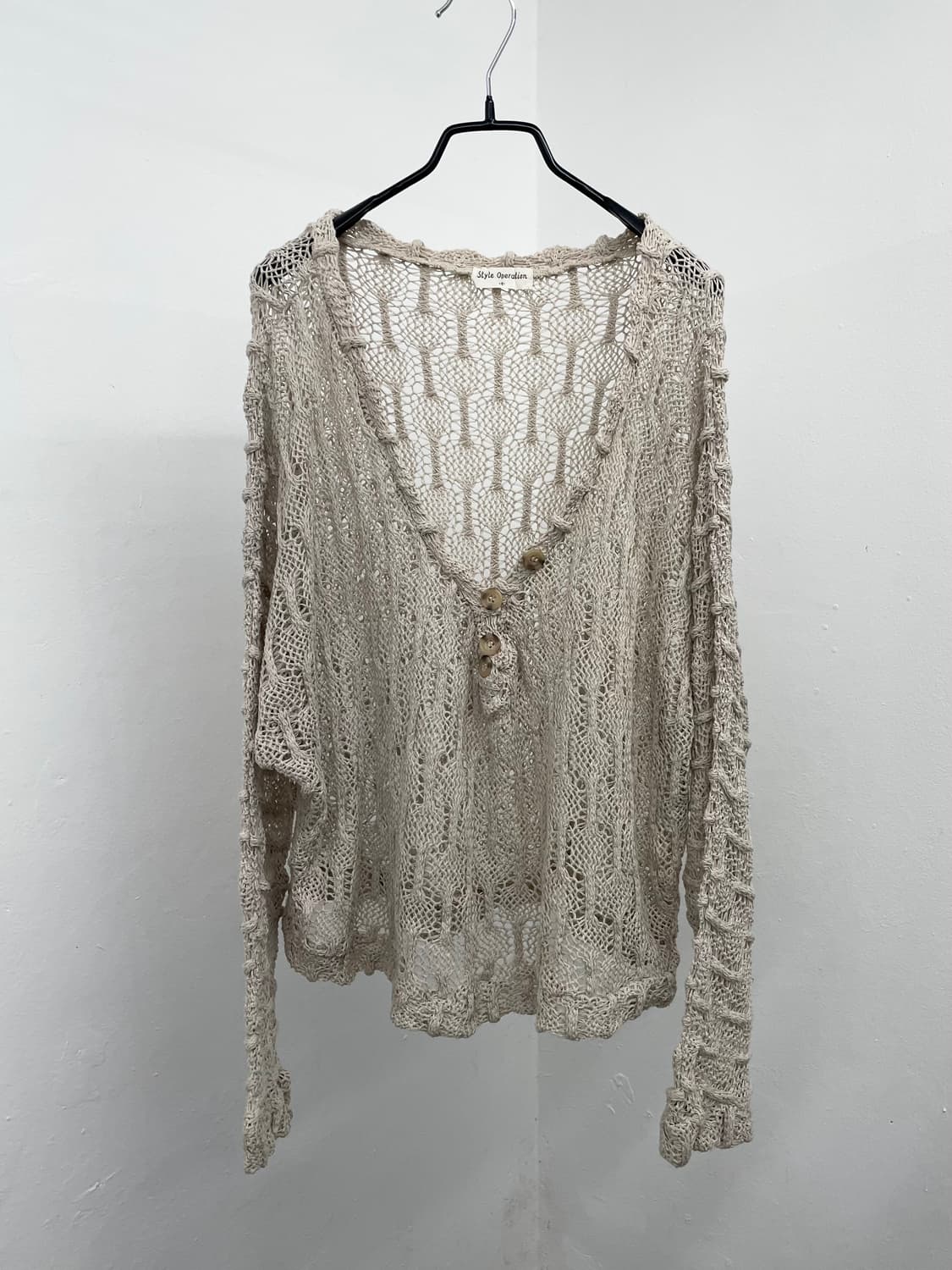 모리 그런지 버튼 루즈 탑 상품이미지5