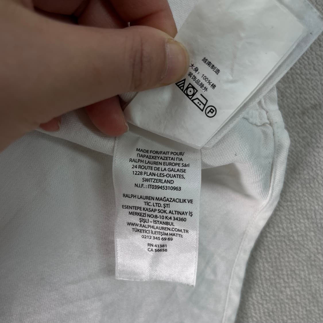 105 폴로랄프로렌 신형라벨 코튼 화이트 셔츠  상품이미지8