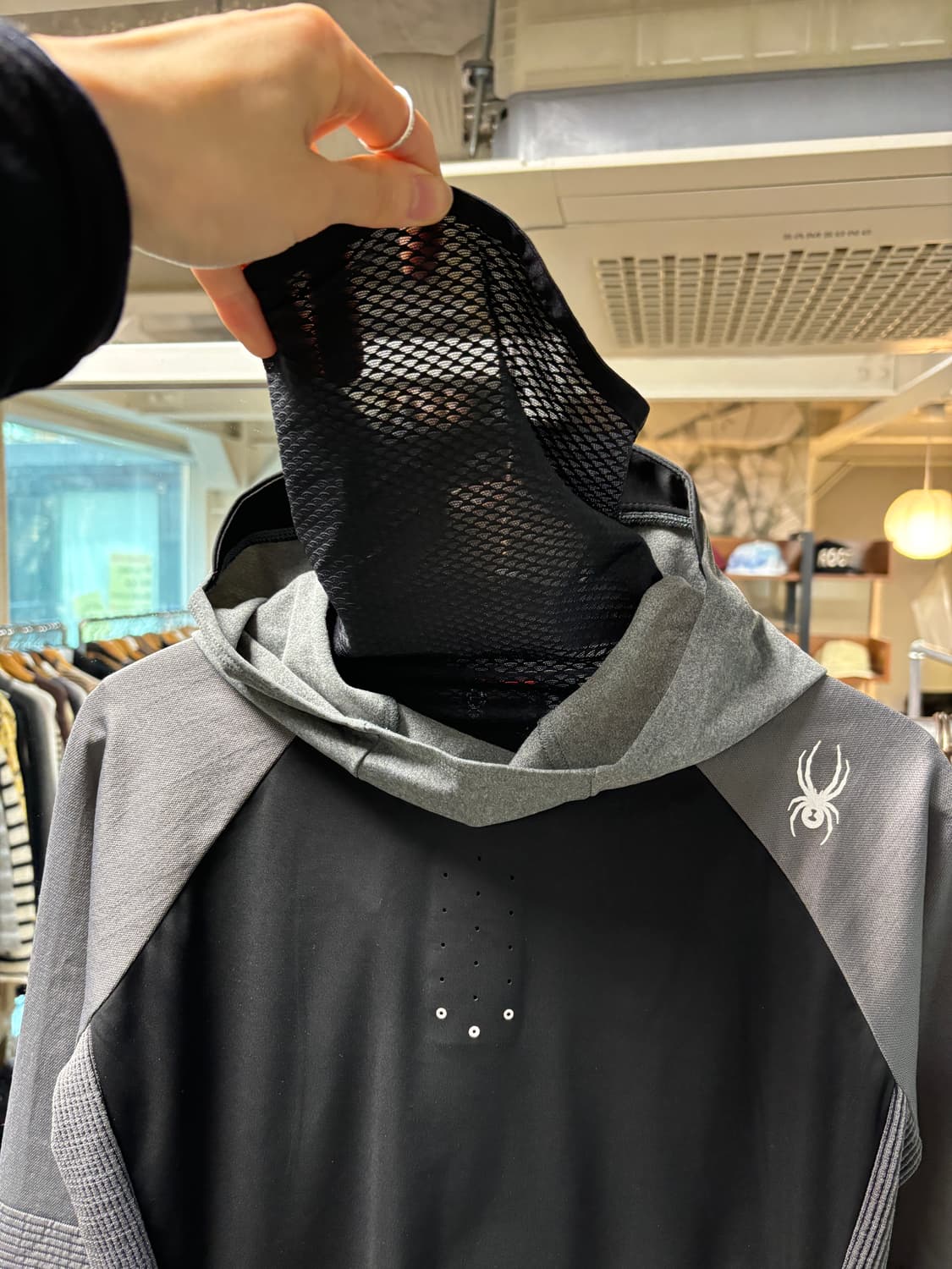 스파이더 하이넥 레이어드 후디 상품이미지4