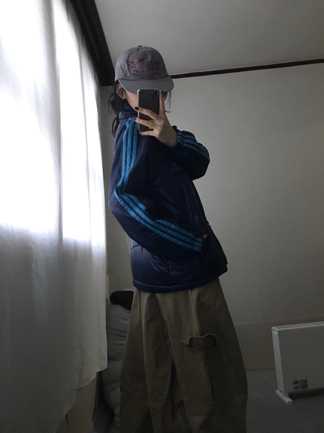 아디다스 80s 데상트 네이비 패딩 상품이미지7