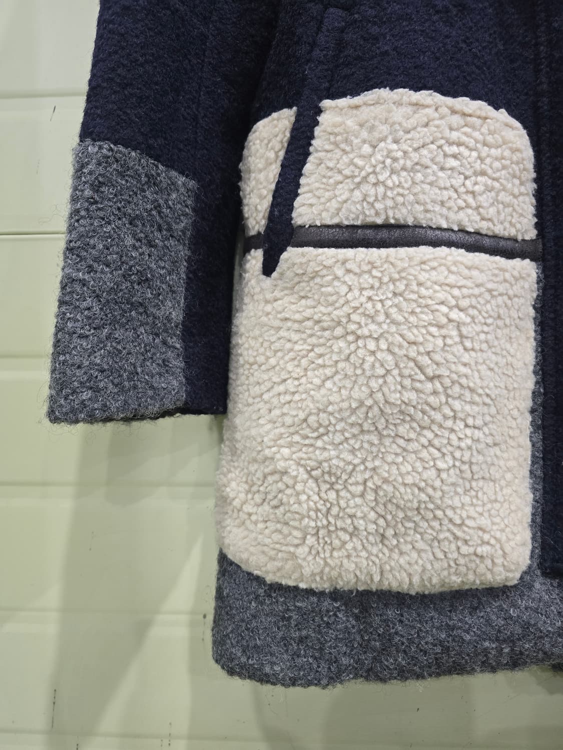 The East Shop 양털 코트 네이비 90 상품이미지6