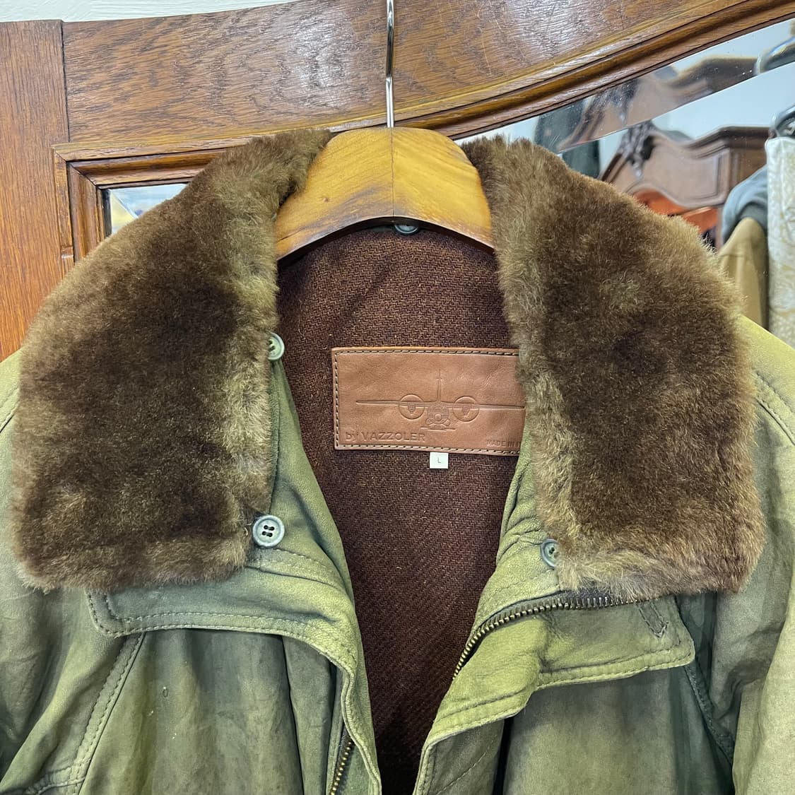 90's vintage leather jacket 상품이미지3