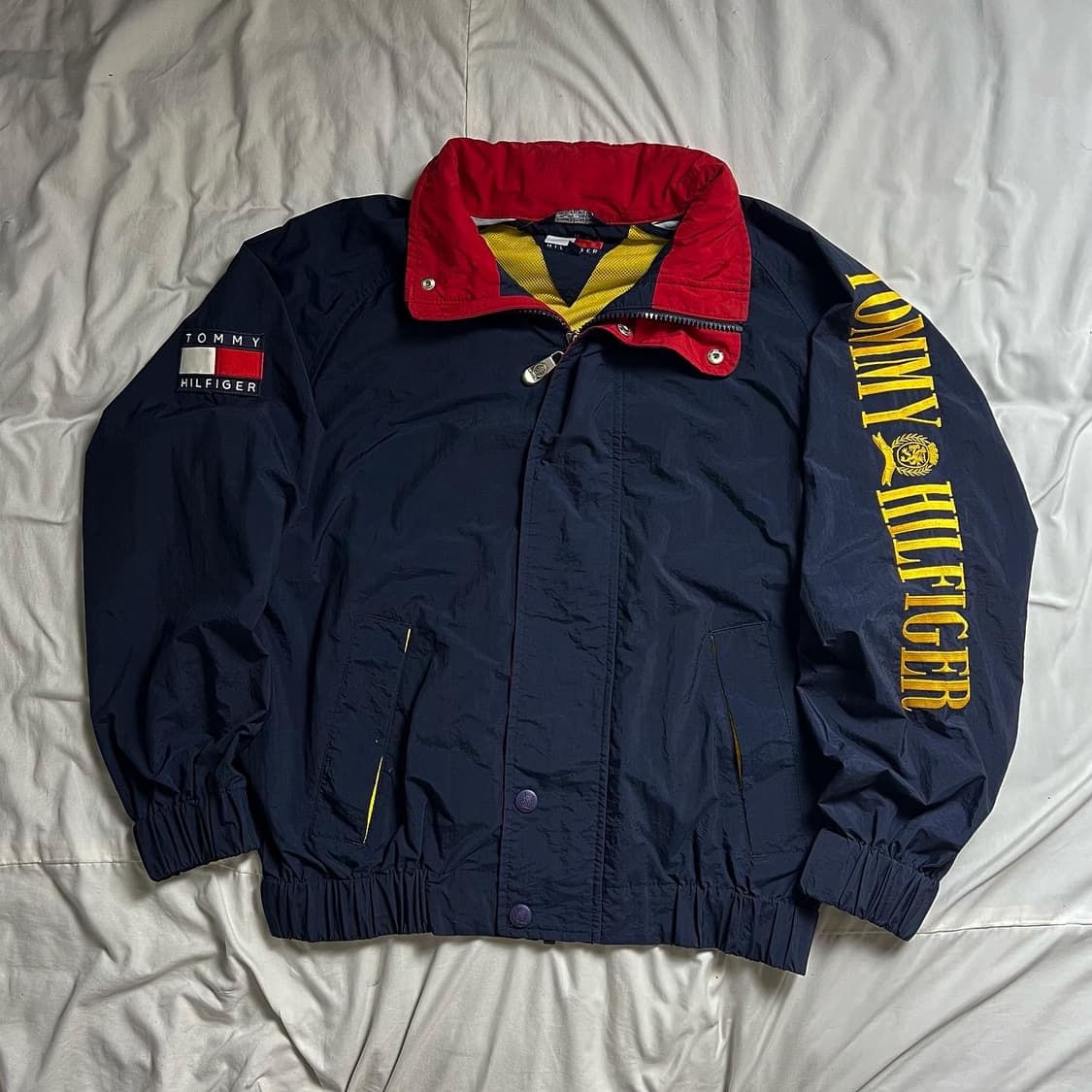 90s 타미힐피거 스펠아웃 바람막이 자켓 상품이미지2