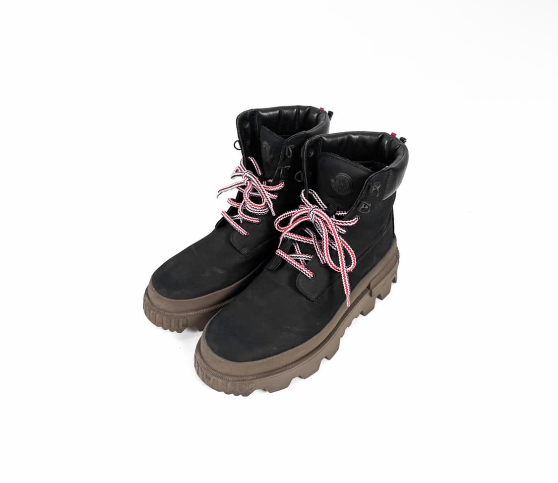 [43.5] 몽클레어 남성 레이스업 미들 몬 코프 앵클 부츠 블랙 상품이미지1