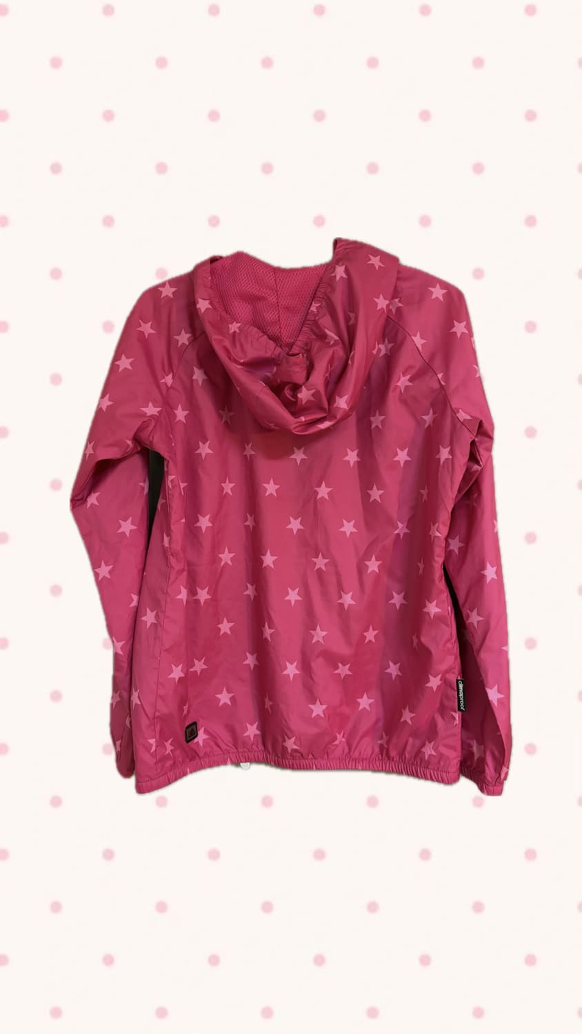 아디다스 핫핑크 별무늬 바람막이 상품이미지4