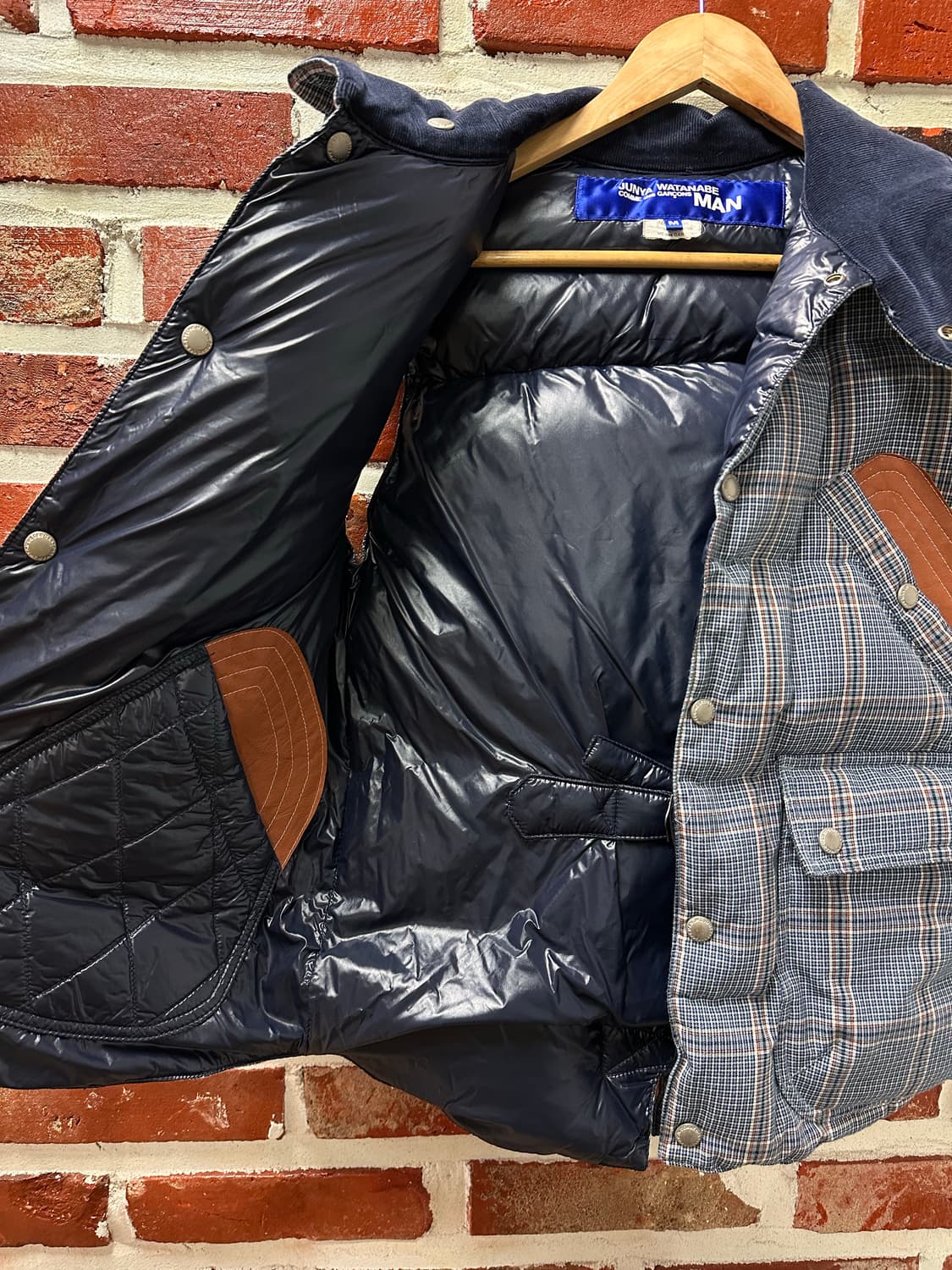(M)준야와타나베 꼼데가르송 리버시블 패딩 베스트 상품이미지5