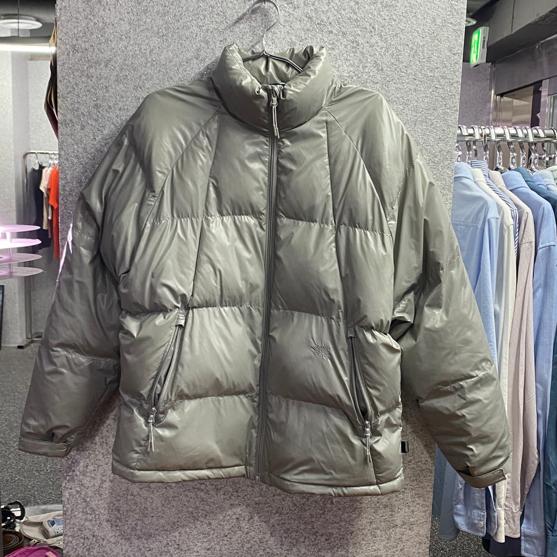 브라운브레스 나일론 그레이 투웨이 패딩 B3457 상품이미지2