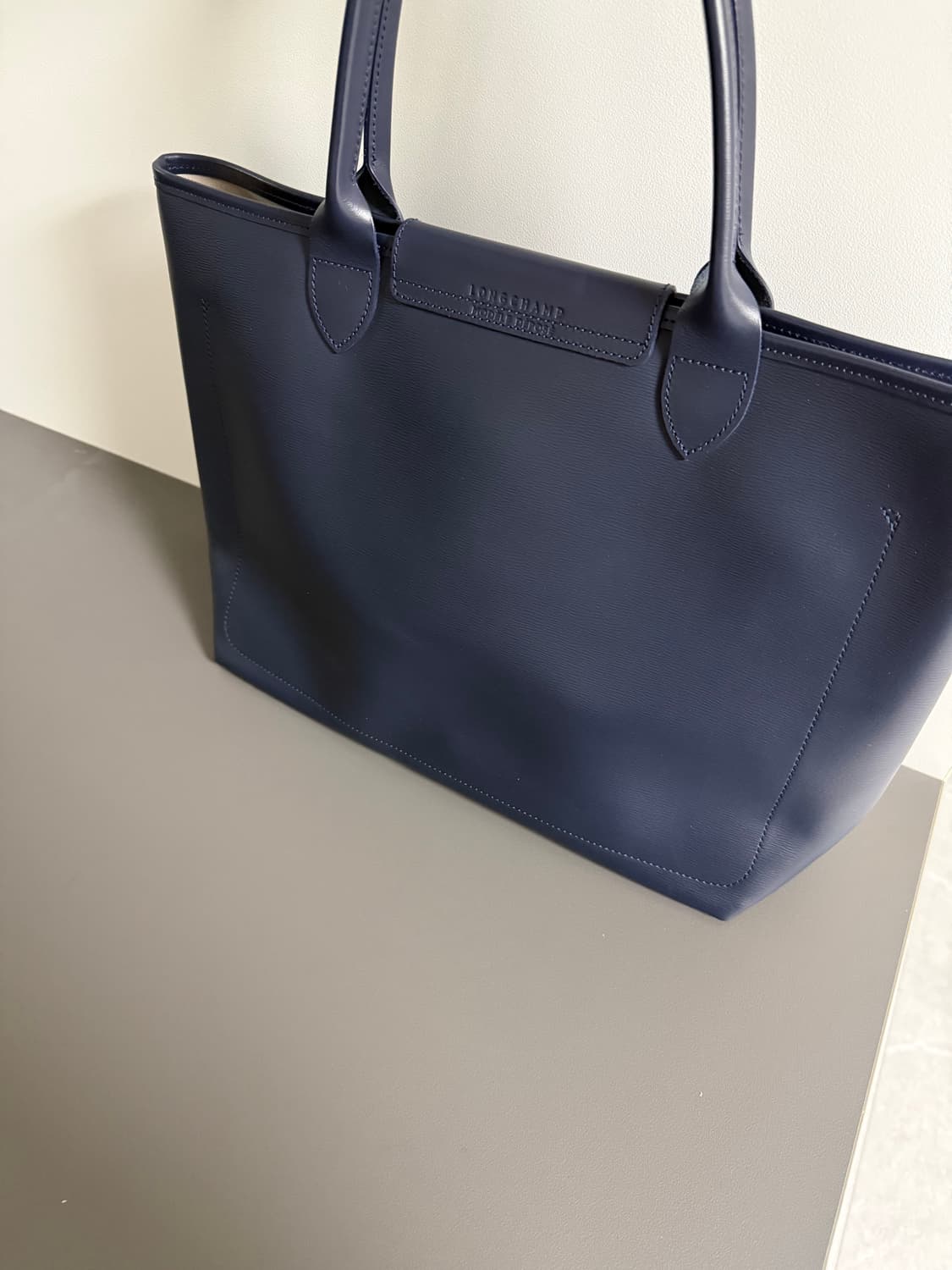 롱샴 르 플리아쥬 시티 토트백 L 네이비 상품이미지4