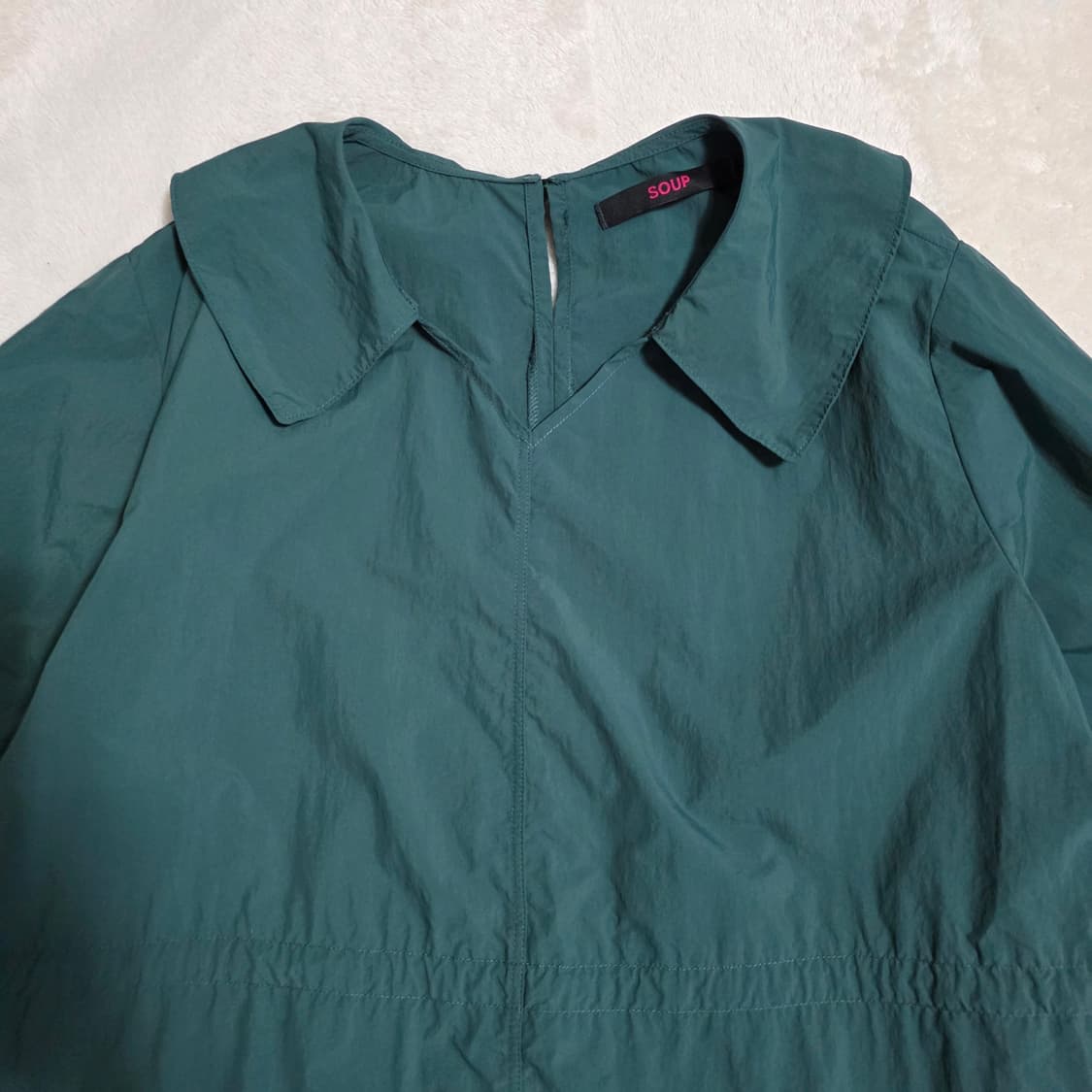 (66)여성 SOUP 바스락 반팔 원피스 그린 여름 상품이미지2