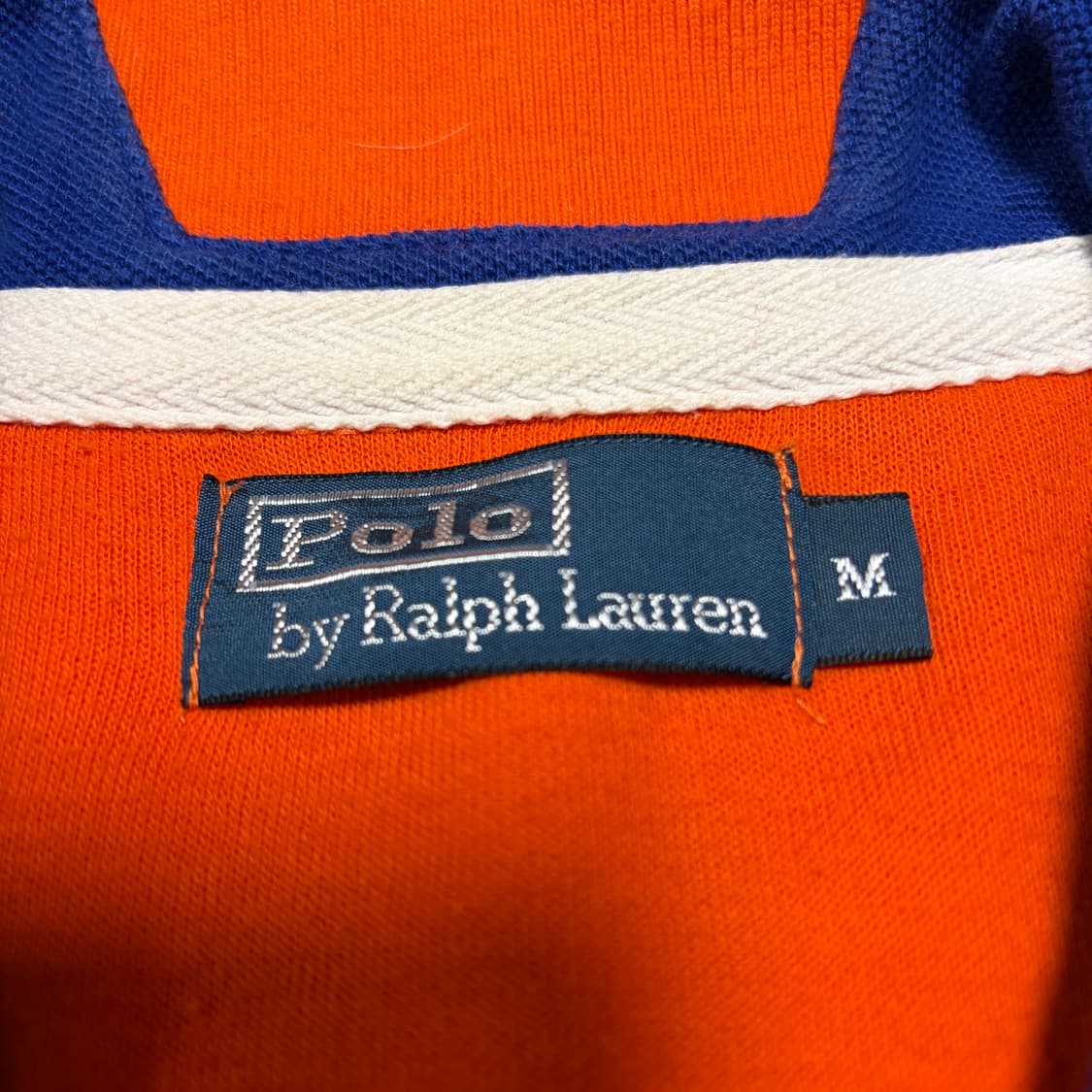 대장급)폴로 랄프로렌 프랑스 치프키프 화이트빅포니 오렌지 레이싱 집업 상품이미지5