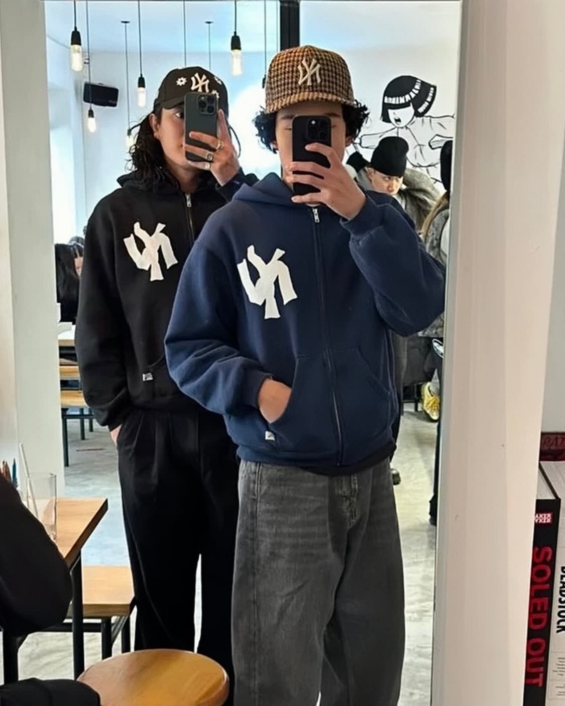 아킴보 클럽 뉴욕 후드집업 블랙 M akimbo club 상품이미지2