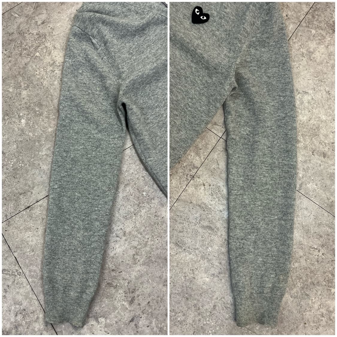 꼼데가르송 울 가디건 그레이 L #csz3423 상품이미지6