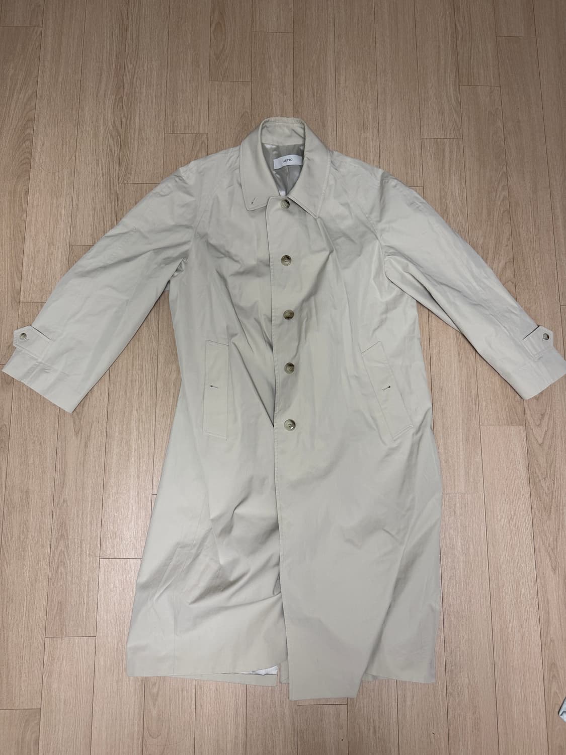 아르토 클ㄹㅐ식 싱글 트렌치코트 상품이미지2