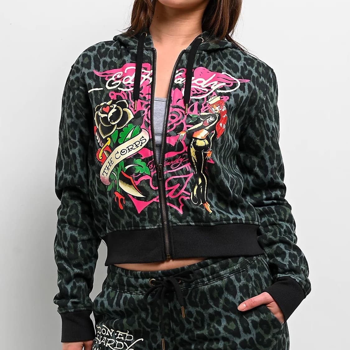 [새제품] 에드하디 레오파드 후드집업 상품이미지8