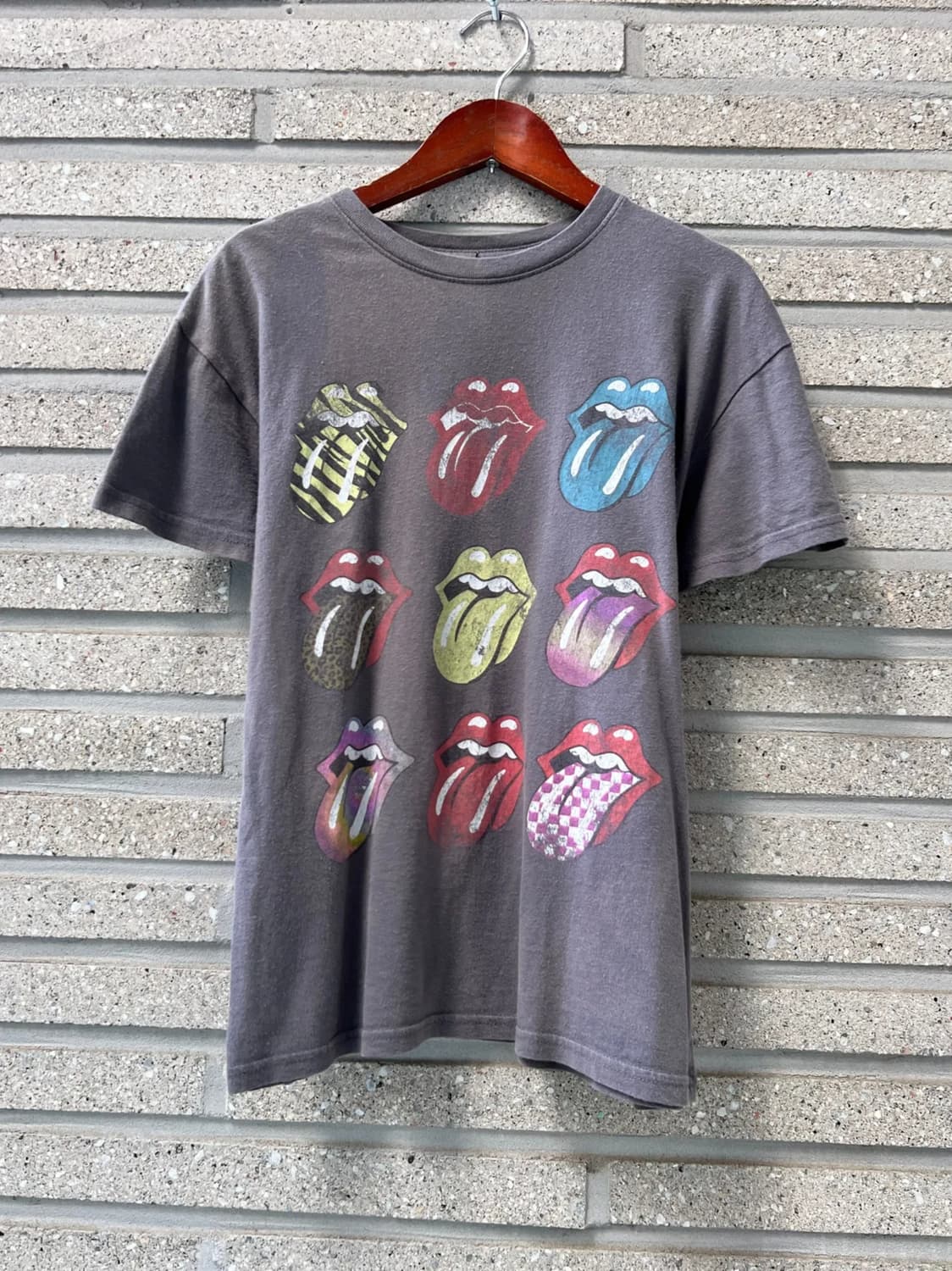 [XS]The Rolling Stones 롤링스톤스 우먼스 로고 락티셔츠 상품이미지1