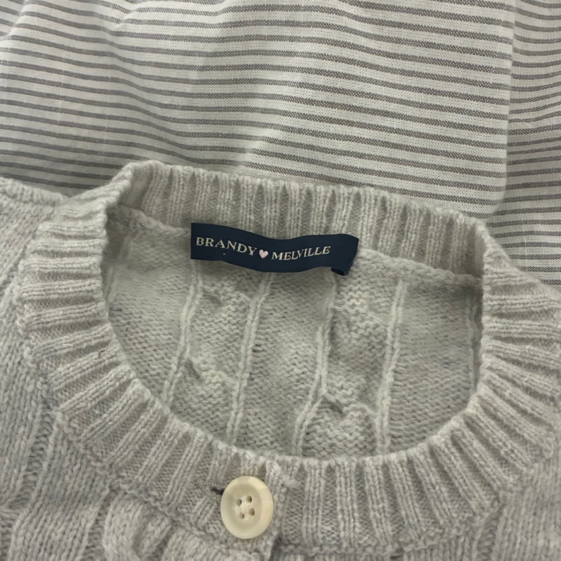 브랜디멜빌 울 케이블 니트 가디건 상품이미지4