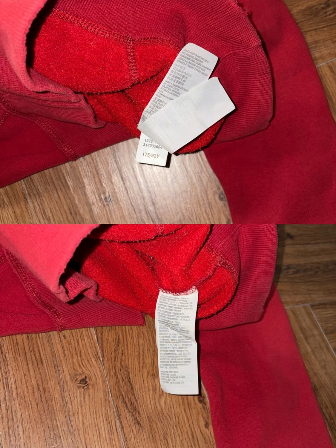 아베크롬비 레드 후드티 상품이미지8