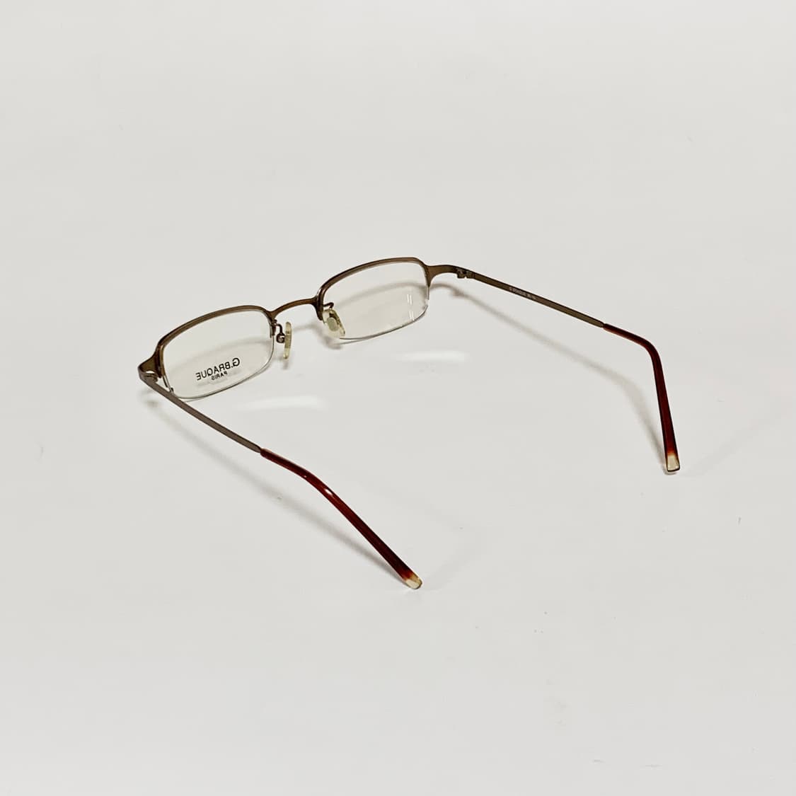 913 데드스탁 하금테 안경 초슬림 직사각 메탈 초경량 빈티지 남녀공용  상품이미지5