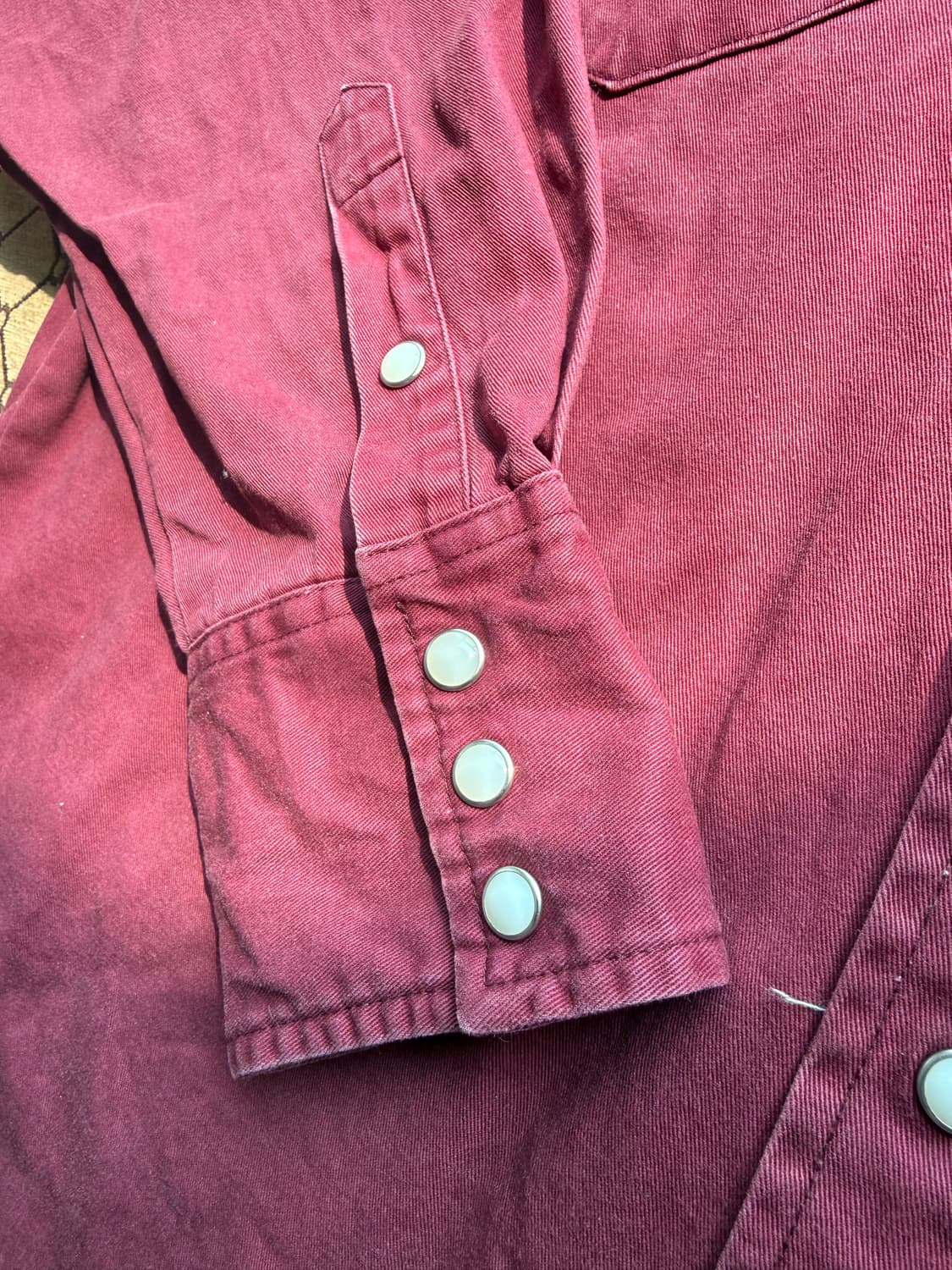 랭글러 버건디 워크셔츠 상품이미지3