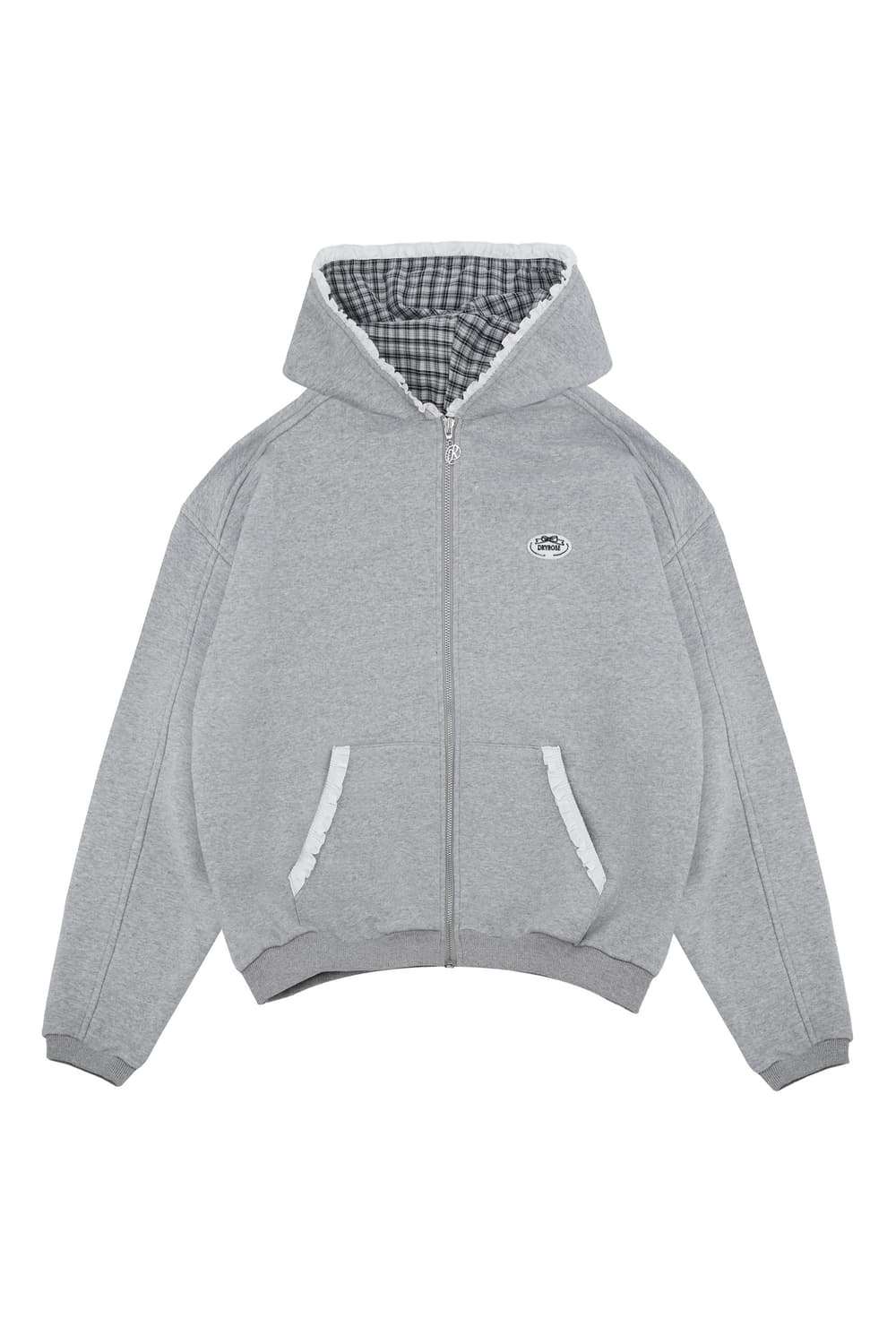 드라이로즈 BIG RIBBON HOODIE (GRAY) 상품이미지1