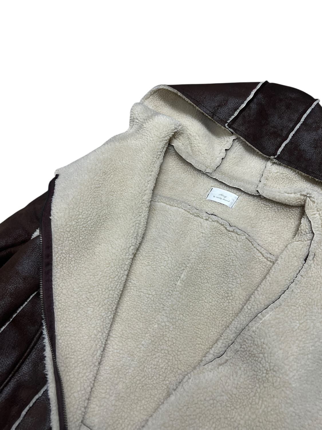 무스탕 후드 자켓 상품이미지6