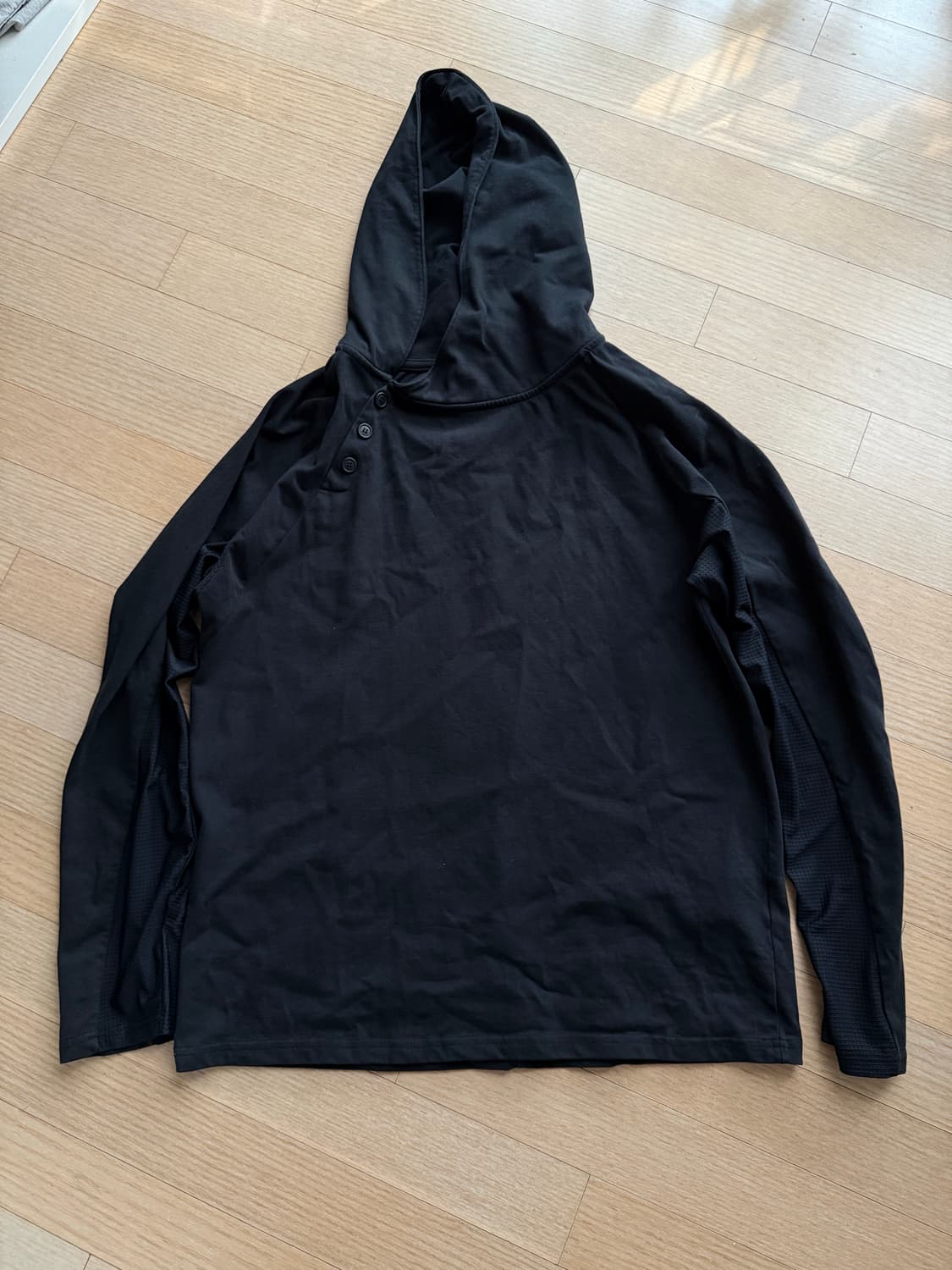 [M] 이그노타 코어10 버튼 후드 블랙 상품이미지2