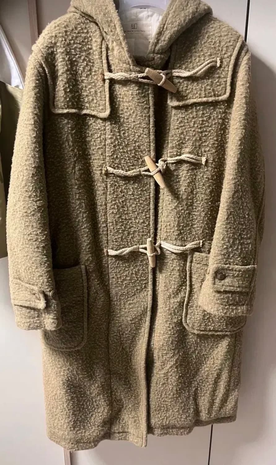 모노크롬 더플 코트 떡볶이 코트 상품이미지6