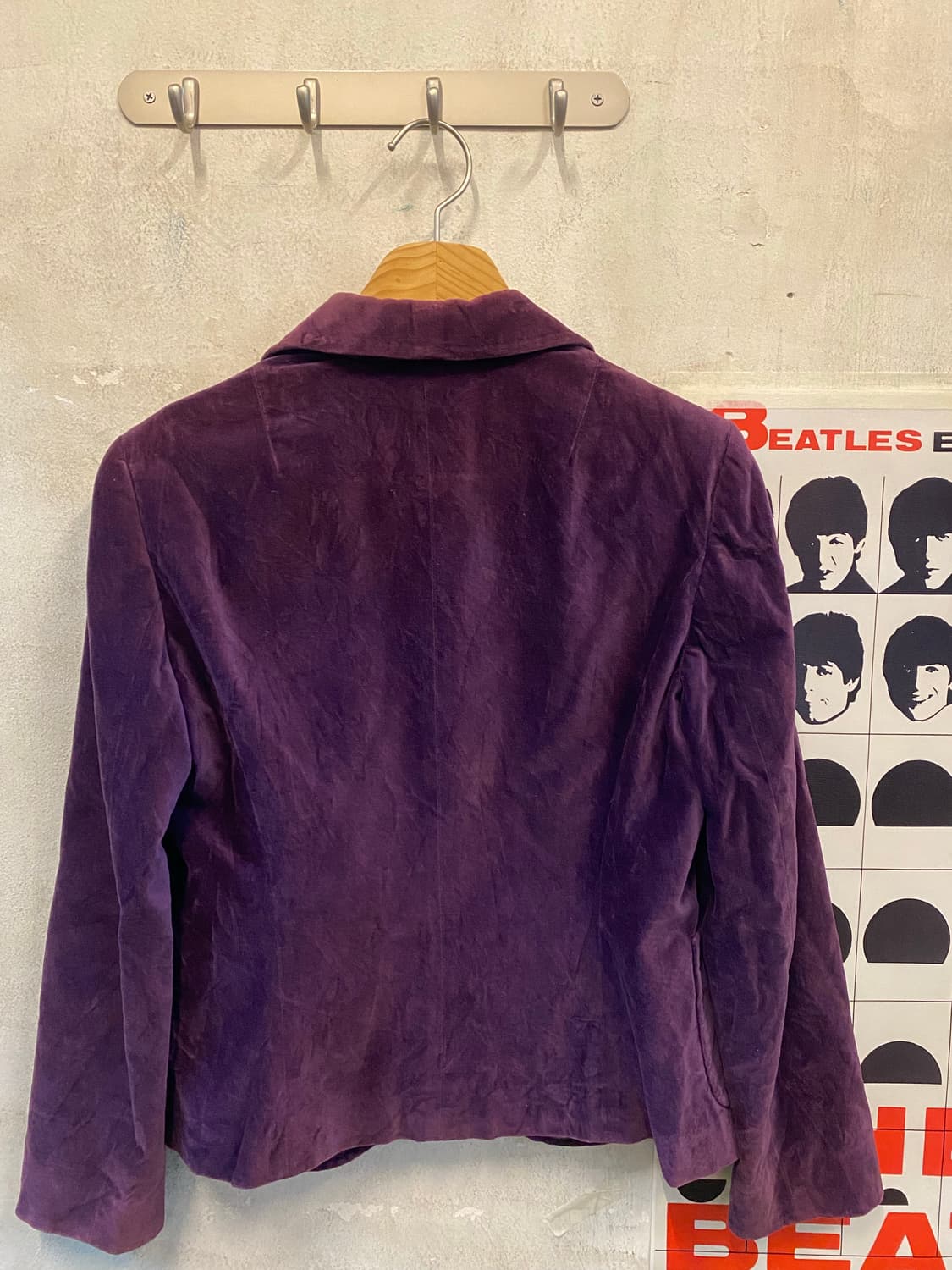 90s MaxMara vintage 퍼플 벨벳 자켓 상품이미지5