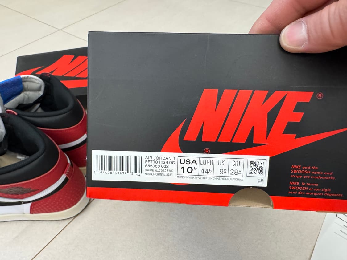 Jordan 1 Retro High OG Metallic Gold 285 상품이미지7