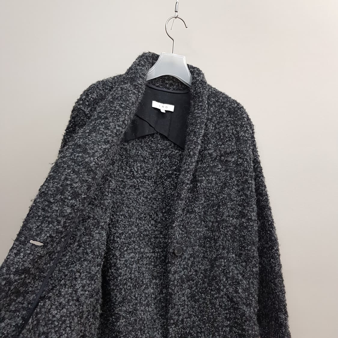 IRO 알파카 울 블렌드 부클 텍스처 하프 코트 34사이즈 상품이미지5