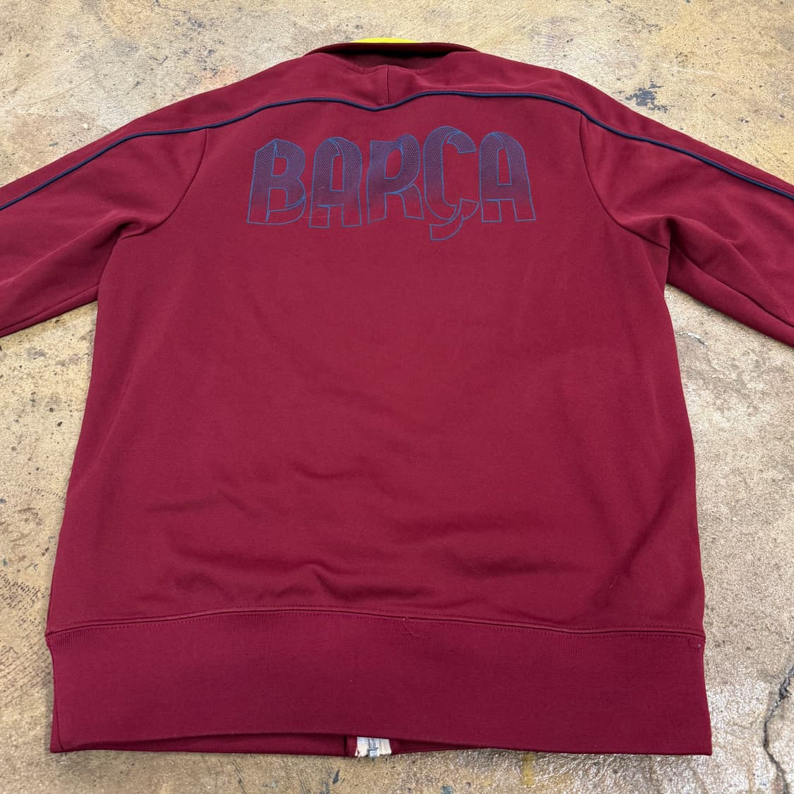 나이키 바르셀로나 버건디 옐로우 져지  상품이미지4