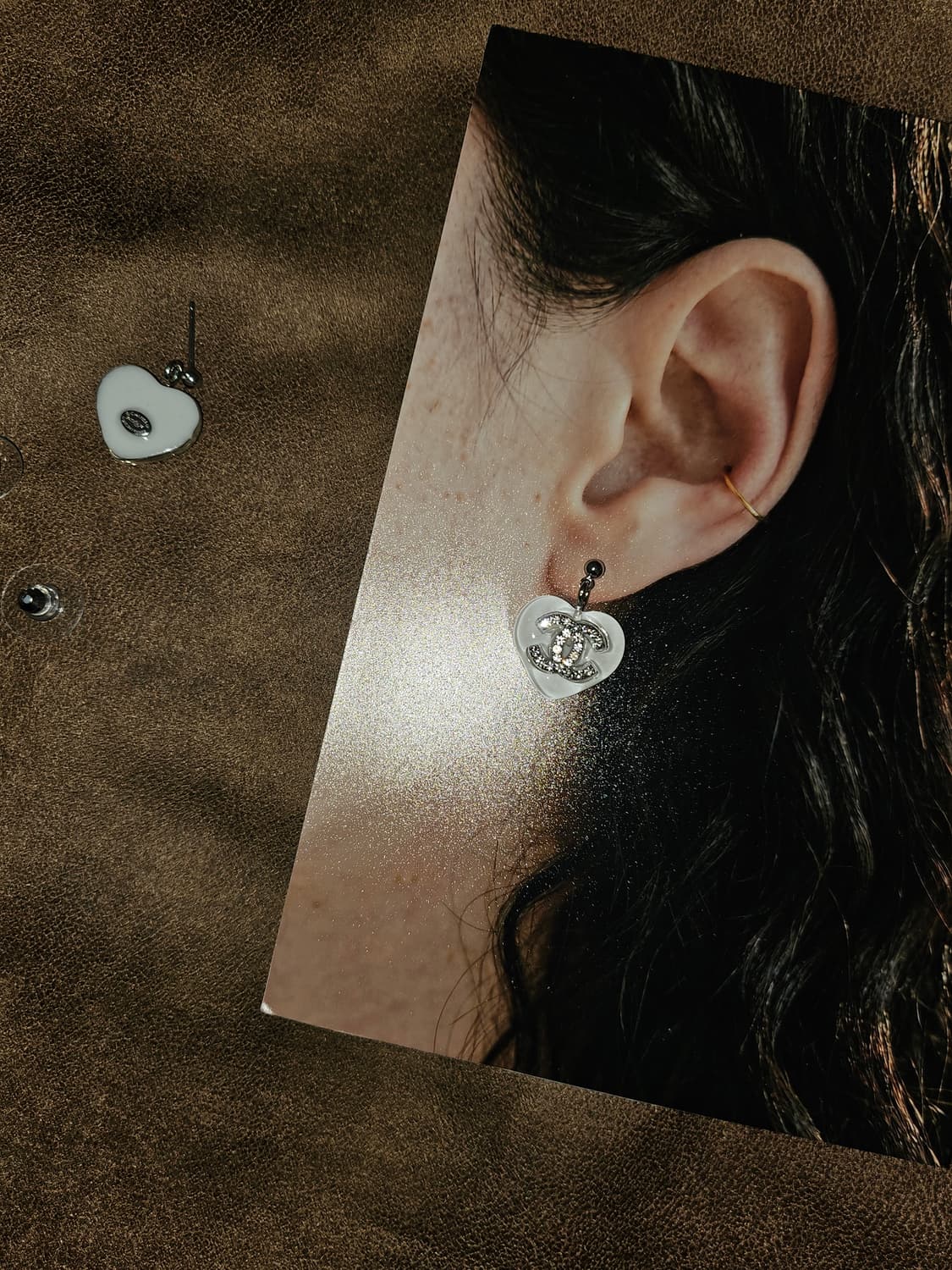 샤넬 정품 빈티지 업사이클링 귀걸이925실버 상품이미지2