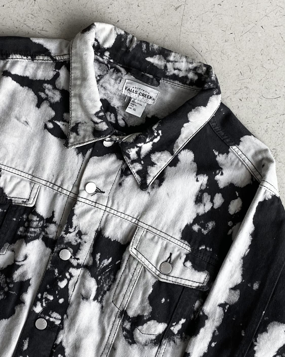 Falls-Creek U.S.A 블리치드데님 트러커자켓 상품이미지5