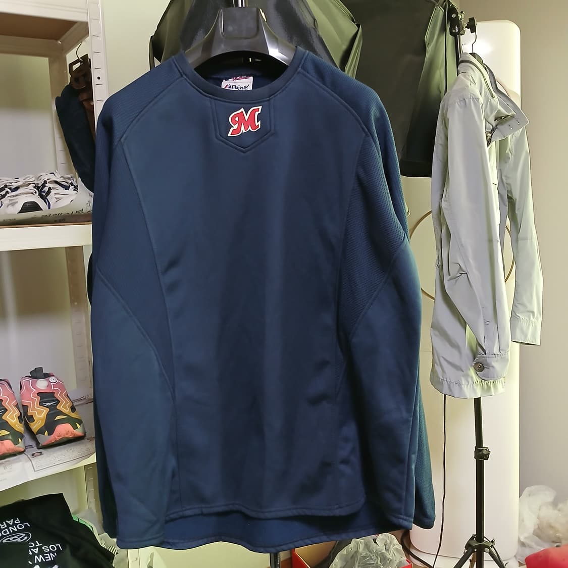 majestic 마제스틱 기모 야구 져지 슬리브 긴팔 상품이미지2