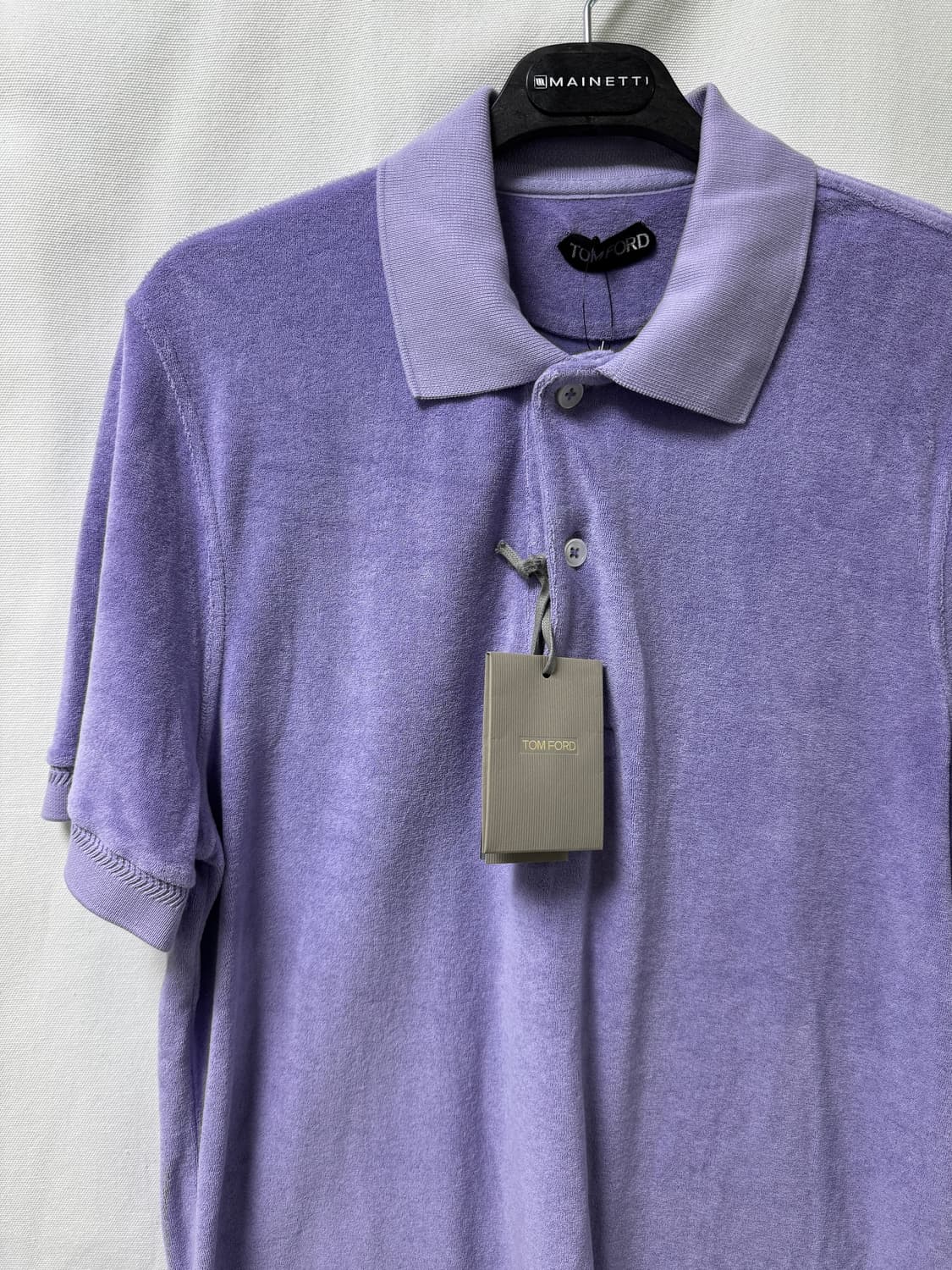 톰포드 퍼플 컬러 테리 피케 티셔츠 52 상품이미지4