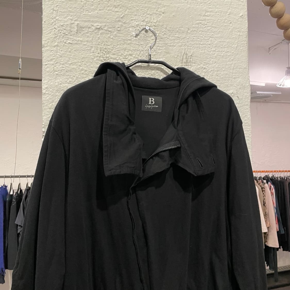 요지야마모토 레이어드 후드집업 상품이미지2