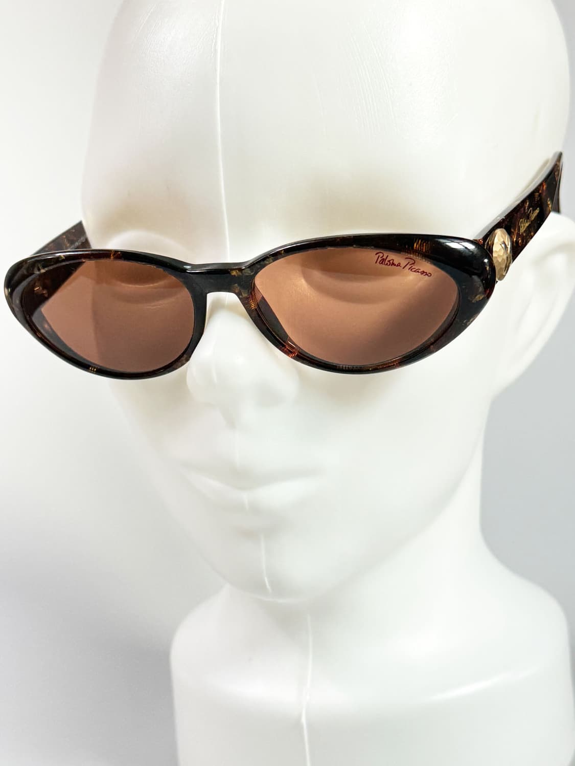 90s Paloma Picasso 패턴 오벌 프레임 빈티지 틴트 선글라스 상품이미지9