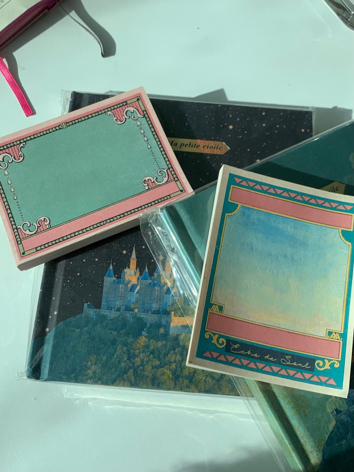 미개봉 에코드소울 다이어리 2권 메모지 2권 일괄 무지 노트 금박 별 상품이미지10