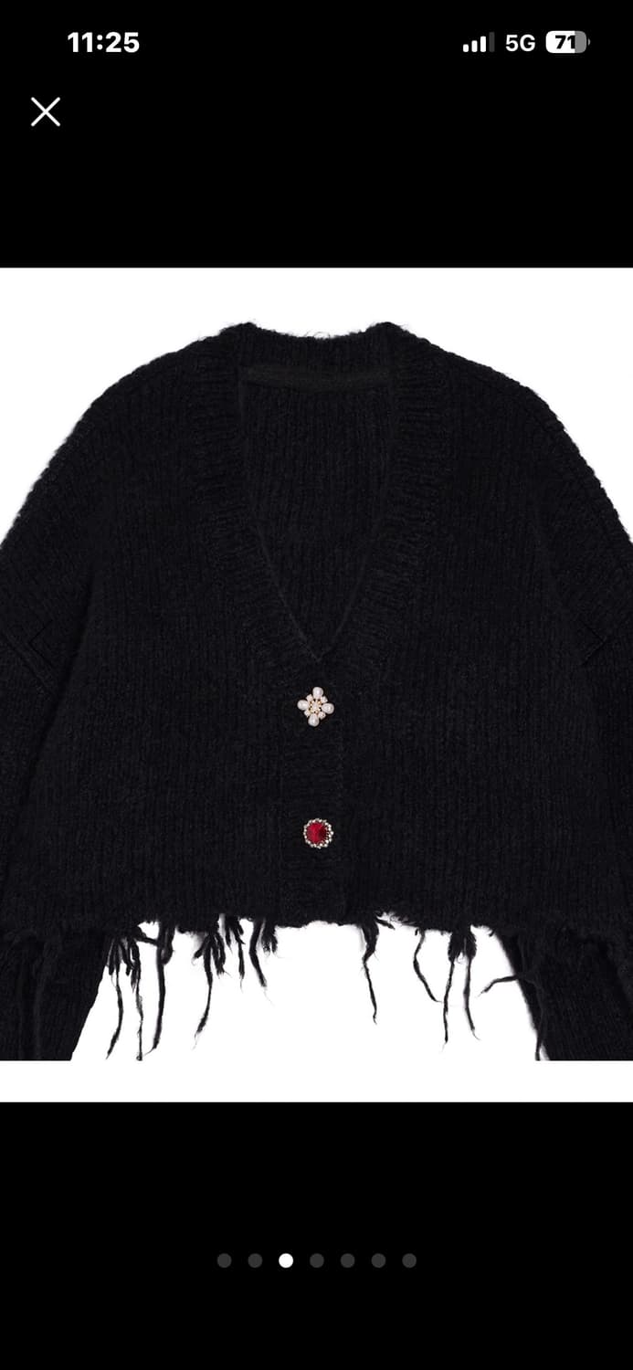 넘버프로젝트 주얼버튼 가디건 상품이미지3