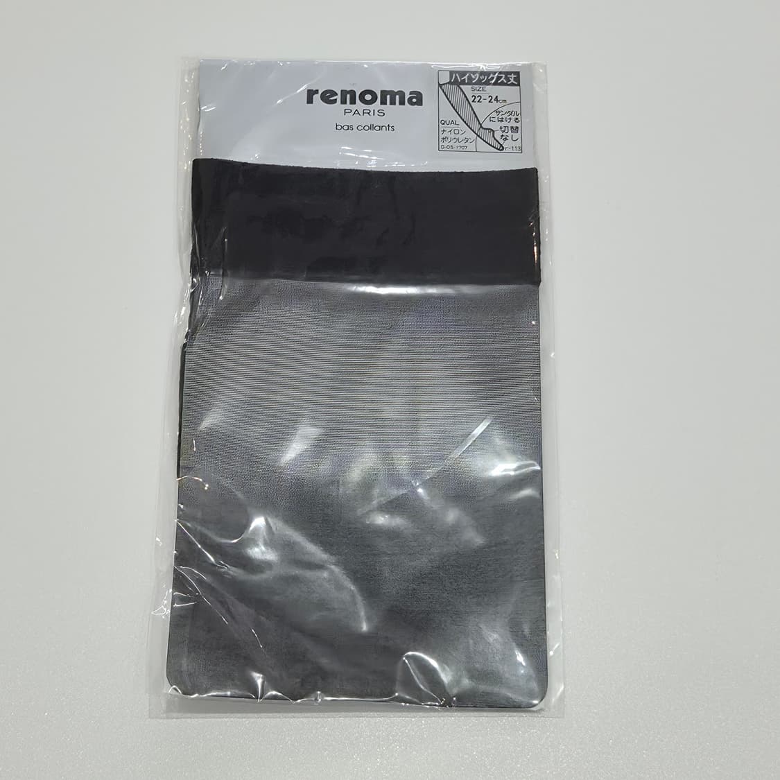 레노마 PARIS 블랙 시어 하이삭스 반스타킹 상품이미지2