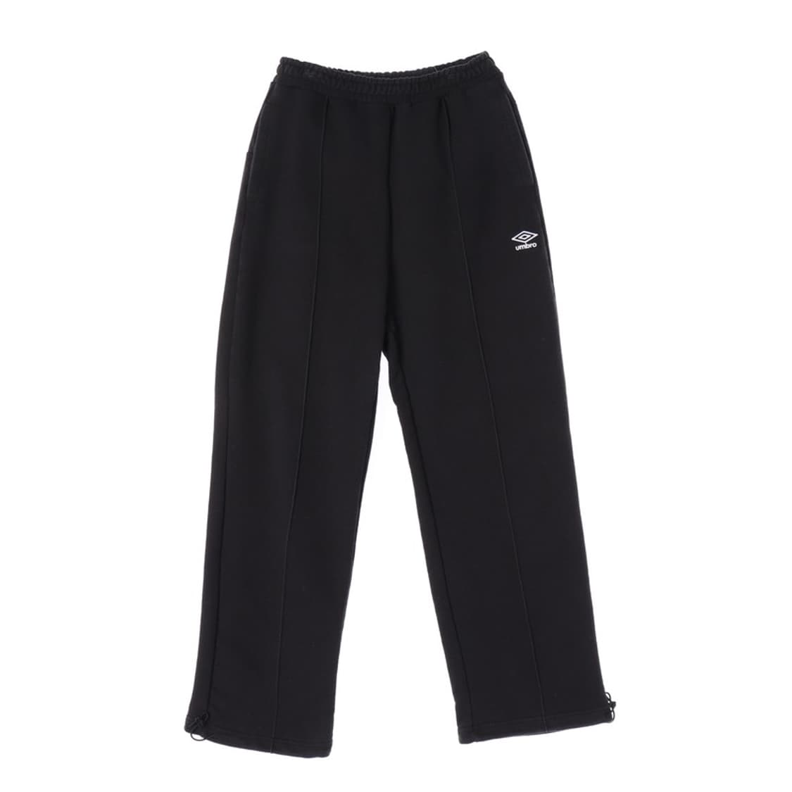 엄브로 핀턱 로고 와이드 스웨트 팬츠 블랙 S 상품이미지1