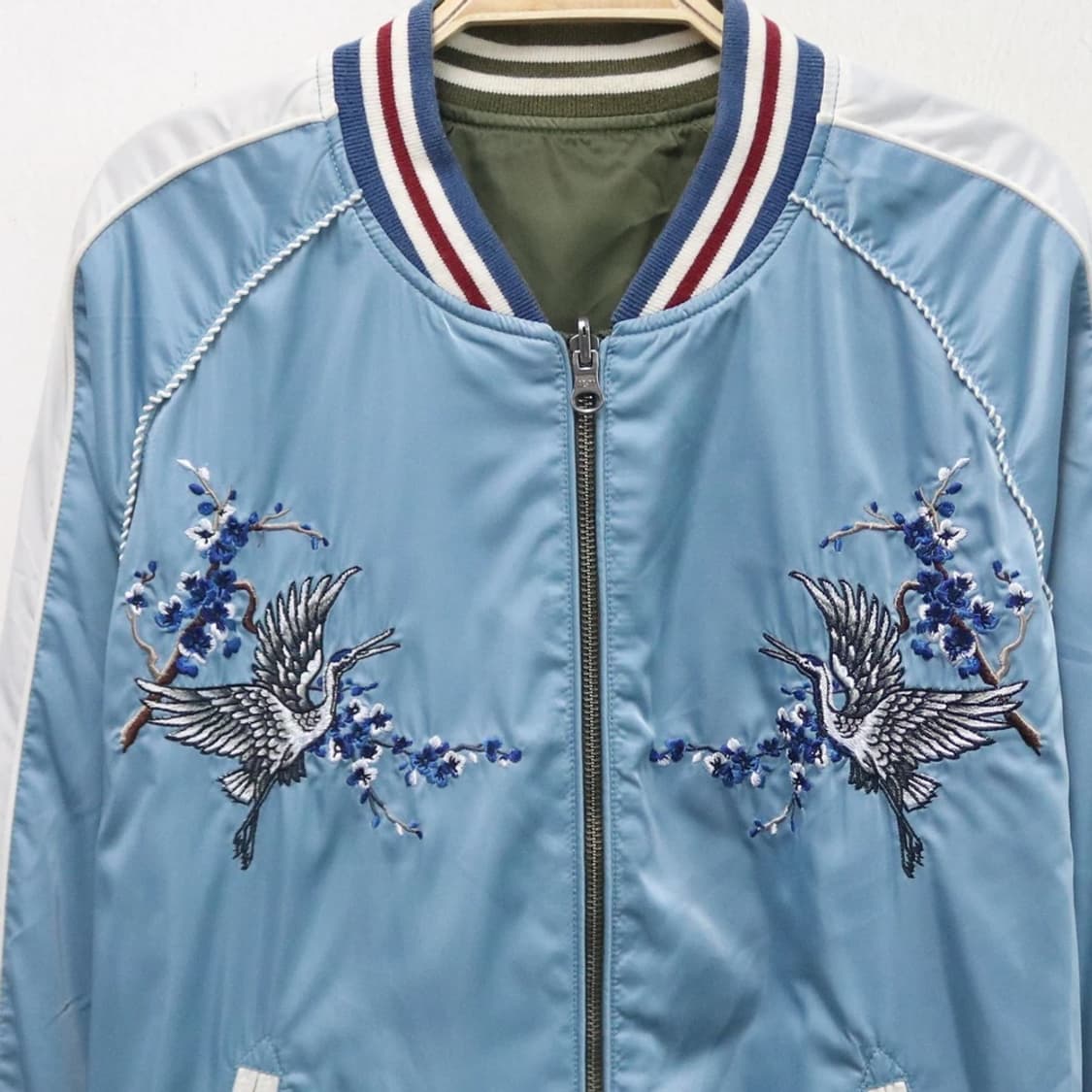 리버서블 자수 항공 점퍼 61283 상품이미지4