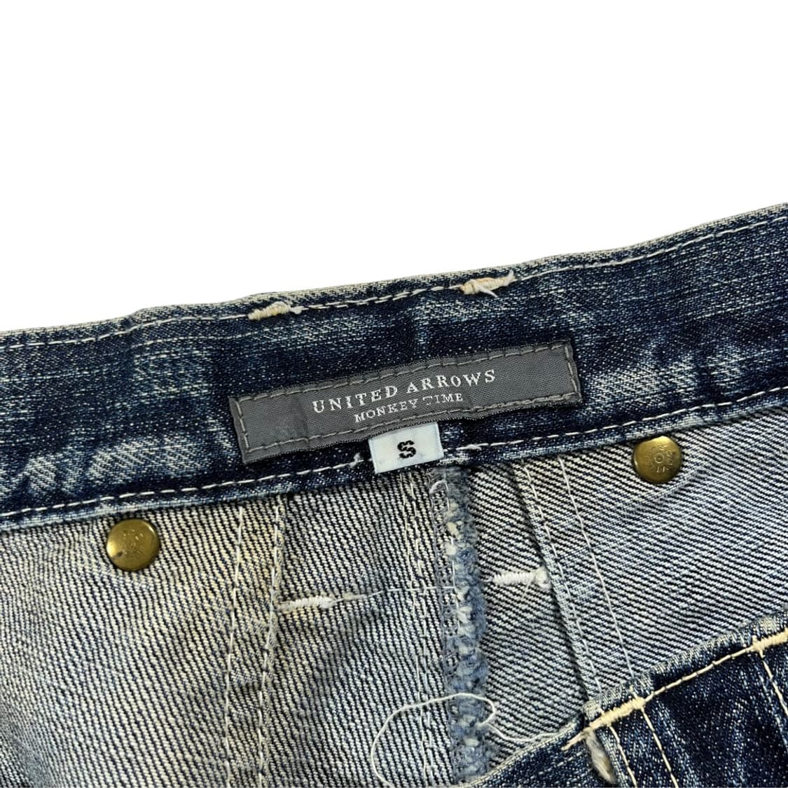 [United Arrows] 유나이티드 애로우즈 더블니 데님 팬츠   상품이미지5