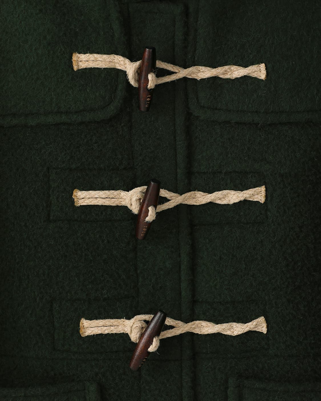 tetu duffle coat 더플코트 딥그린 유니섹스 상품이미지2